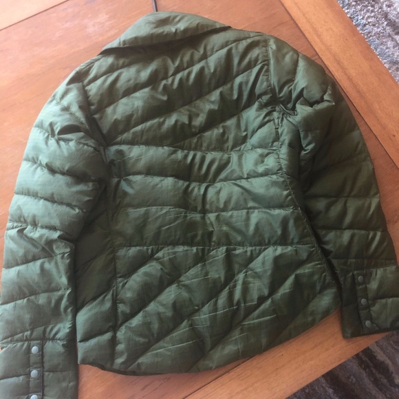 NAU Down jacket, goose down fill , Size XS, Forest green, Snap closures - Picture 4 of 10